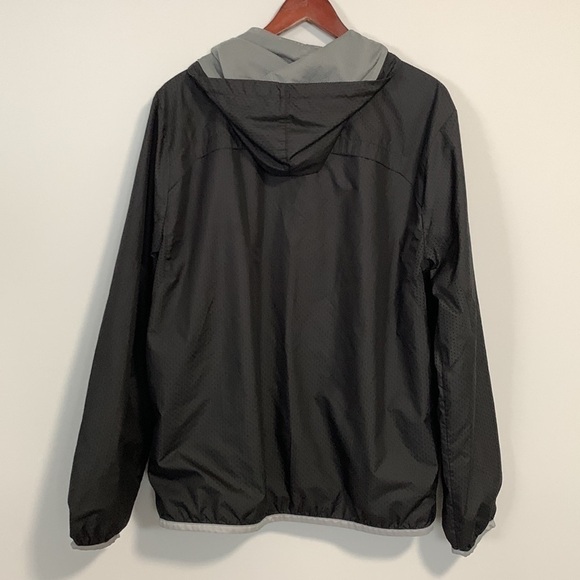 Puma Sport Life Style Wind Breaker Jacket Elasticized Waist Black Size Medium - Picture 2 of 15